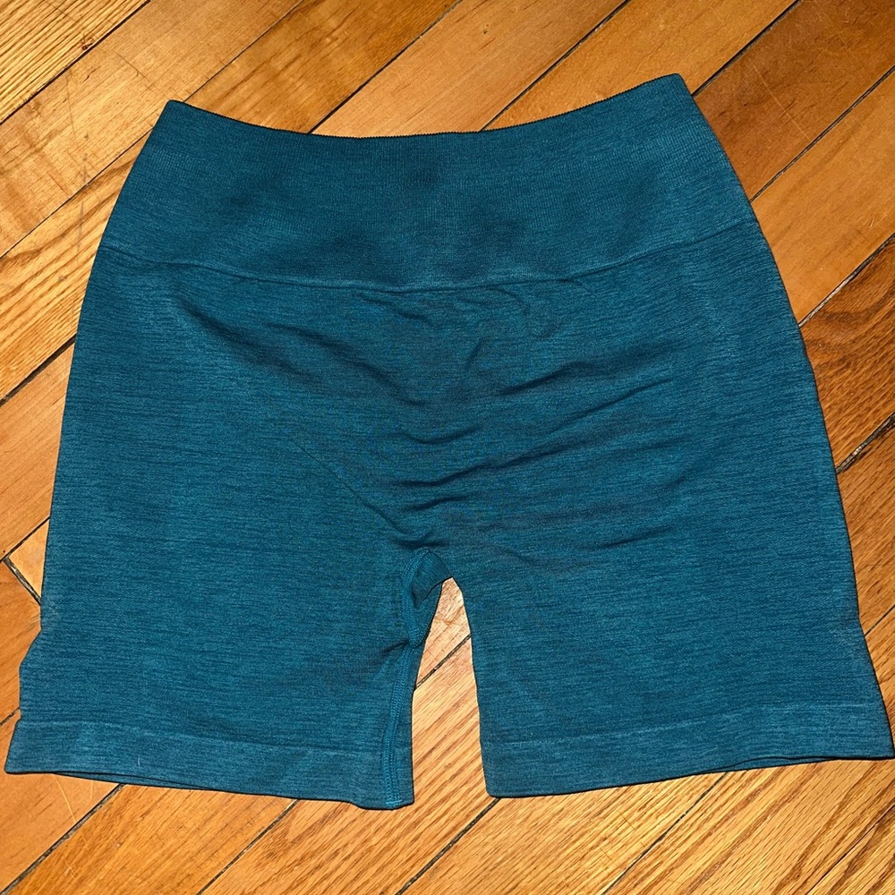 Women's Teal Yeoreo Seamless Maroon Camouflage Biker/Lifting Shorts